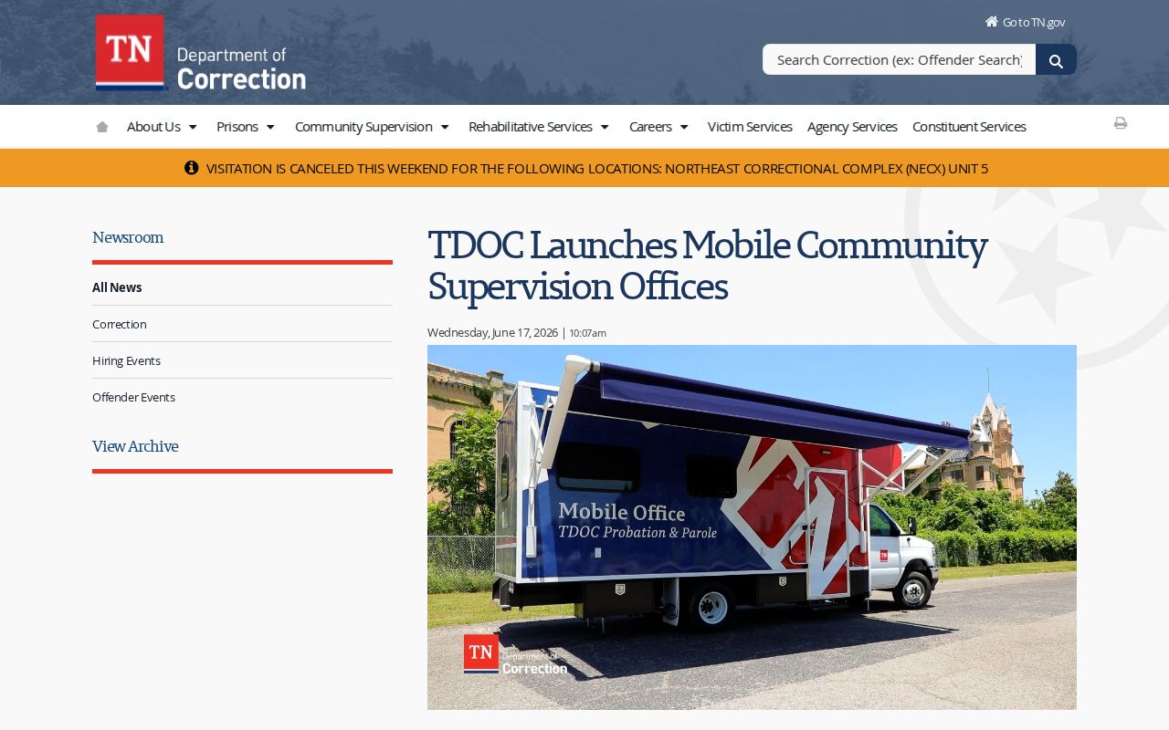 Mobile supervision access affecting Rocky Top criminal record follow-up