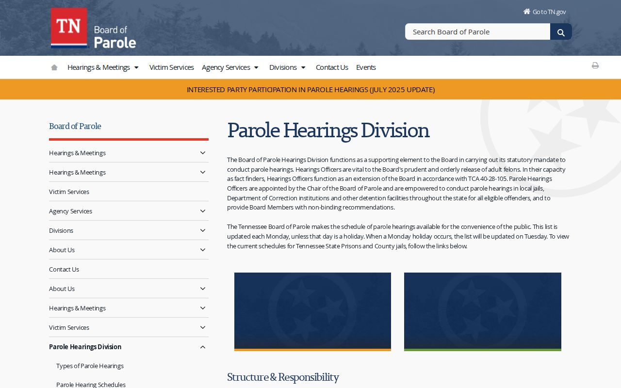 Parole hearing records linked to Rocky Top criminal cases